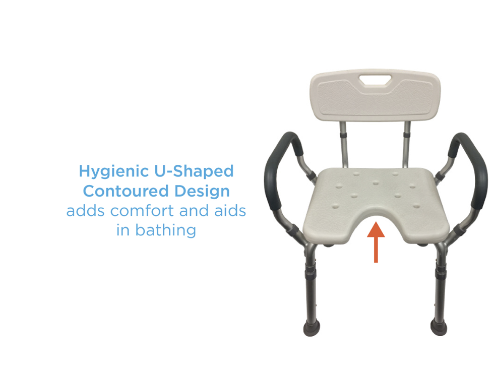 Nova Shower Chair with Back and Arms