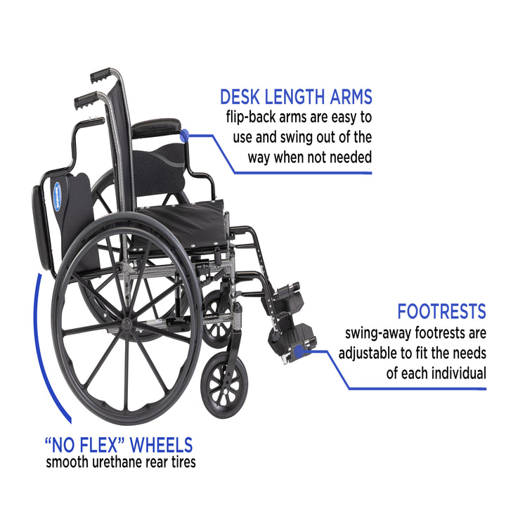 Invacare Tracer SX5 Everyday Folding Manual Wheelchair