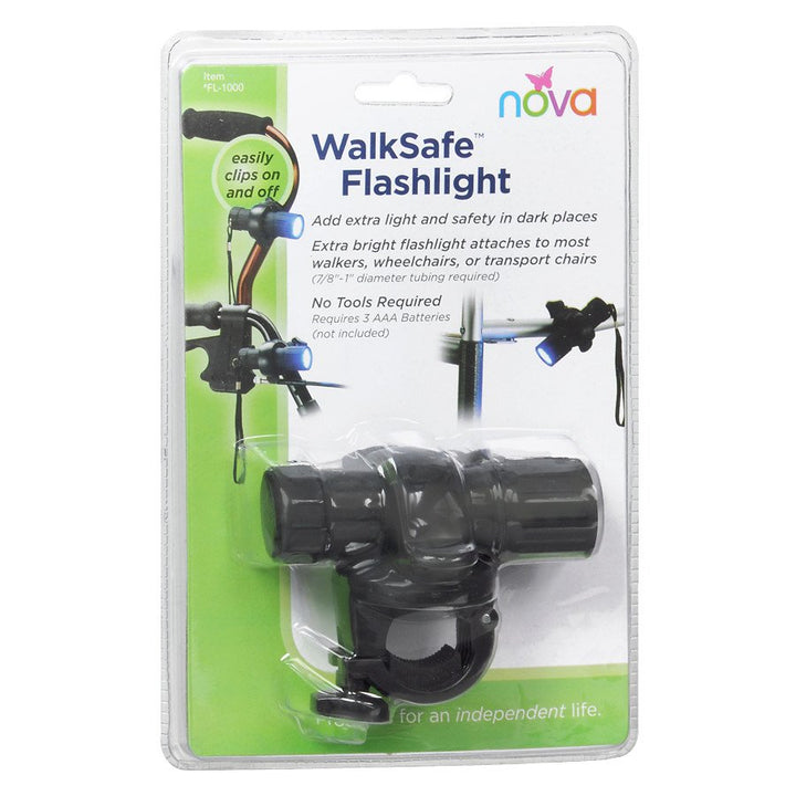 Mobility Flashlight for Canes, Walkers, Rollators and Wheelchairs
