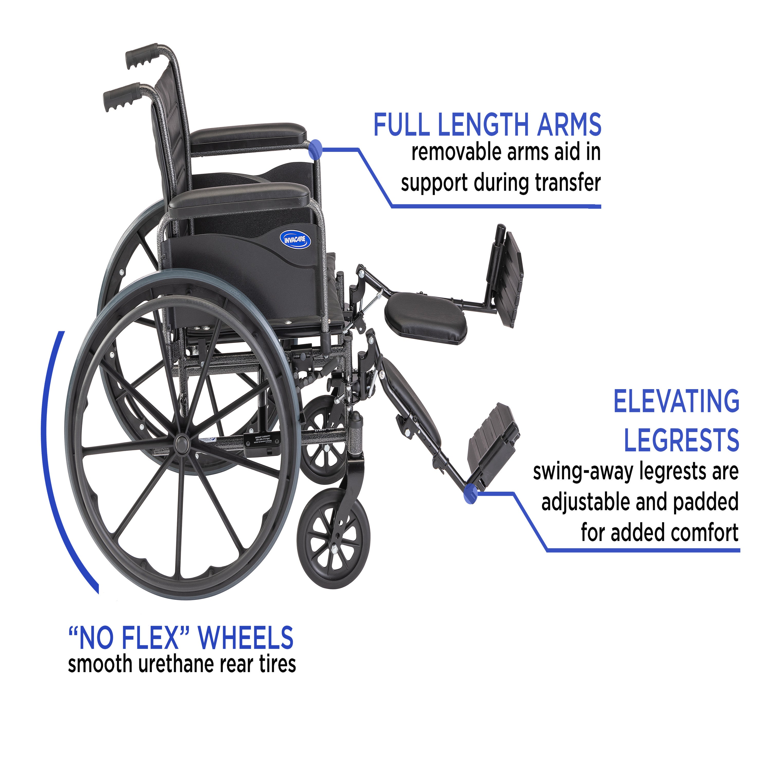 Invacare Tracer EX2 Standard Folding Manual Wheelchair – Spectrum
