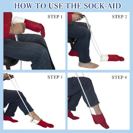 Deluxe Sock Aid with Foam Handles