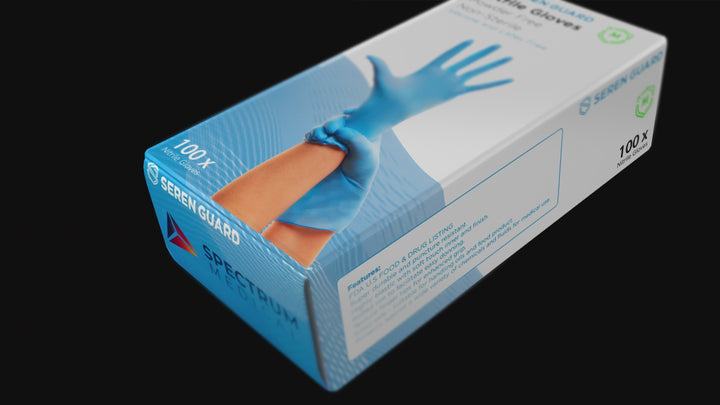 SEREN GUARD® Nitrile Gloves - Blue